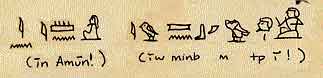 in Amun! iw minb m to-i